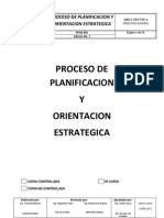 Proceso de Planificacion y Orientacion Estrategica