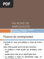 Falacias de Ambiguedad