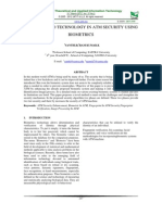 Novel Hybrid Technology in Atm Security Using Biometrics: Santhi.B, Ram Kumar.K