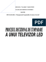 Procesul Decizional de Cumparare Al Unui Televizor LED