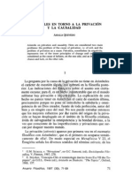 Privación y Casualidad en Aristoteles