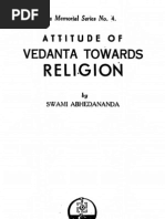 Attitude of Vedanta Towards Religion - by Swami Abhedananda