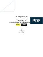 An Assignment On The Study of Product Line & Product Mix of HSBC & YAHOO