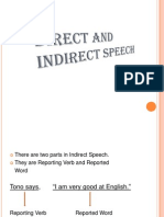 Direct and Indirect Speech