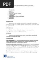 Crecimiento Bacteriano Por Medio Del Refractómetro