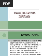 Base de Datos Móviles