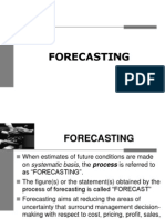 Forecasting