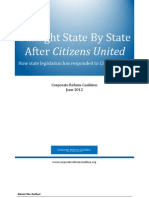 Sunlight State by State Report by The Corporate Reform Coalition