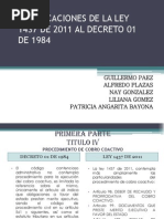 Modificaciones de La Ley 1437 de 2011 Al