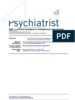 Low-Dose Quetiapine in Schizophrenia: Meta-Analysis High-: The Psychiatrist Online