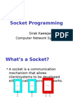 Socket Programming: Sirak Kaewjamnong Computer Network Systems