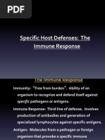 Specific Host Defenses: The Immune Response