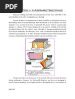 Box Action in Masonary Buildings