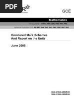 Jun 05 A-Level Mark Schemes