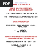 A Crime Stat Formula