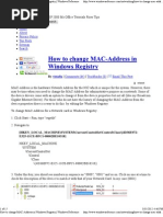 How To Change MAC-Address in Windows Registry - Windows Reference