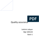 Quality Assurance