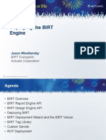 A Iuc Deploying Birt Engine