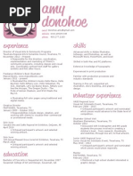 Amy Donohoe Resume