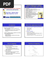 Cluster Computing at A Glance Chapter 1: by M. Baker and R. Buyya