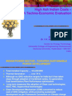 Fluidized Bed Technologies For High Ash Indian Coals - A Techno-Economic Evaluation