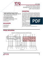 Features Descriptio: LTC1546 Software-Selectable Multiprotocol Transceiver With Termination