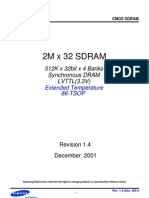 2M X 32 Sdram: 512K X 32bit X 4 Banks Synchronous DRAM LVTTL (3.3V)