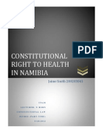 Constitutional Right To Health in Namibia