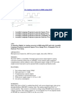 Interfacing Digital-To-Analog Converter To 8086 Using 8255