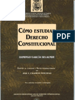 Como Estudiar El Derecho Constitucional. (DGB)