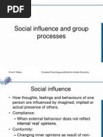 CH 25 Social Influence and Group Processes