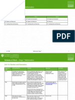 Scheme of Work Maths Stage 7