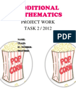 Additional Mathematics Project Work Popcorn KL 2012