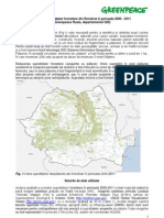 Evolutia Suprafetelor Forestiere Din Romania 2000-2011