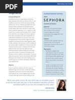 Sephora Facebook Ad Case Study