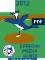 2012 Bluefield Blue Jays Media Guide