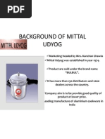 Background of Mittal Udyog