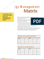 Energy Management Matrix