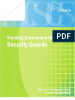 Security Guard Curriculum