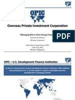 Suzanne Etcheverry - OPIC Managing Risk in Clean Energy Projects