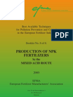 BAT Production of NPK Fertilizers by The Mixed Acid Route