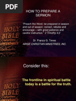 How To Prepare A Sermon