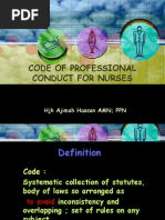 Code of Professional Conduct For Nurses (New)