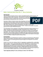 Slurry Surfacing Data Sheet (REA)