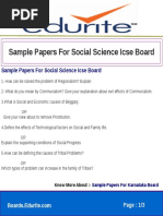 Sample Papers For Social Science Icse Board