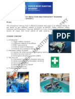 Basic Offshore Safety Induction and Emergency Training (Bosiet) Scope