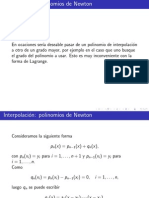 Interpolacion Newton