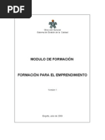 Modulo de Formacion para El Emprendimiento