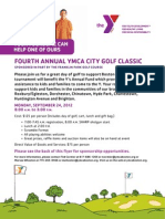 YMCA Golf Outing 2012 Flyer