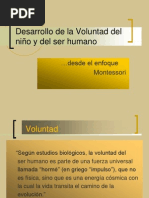 Desarrollo de La Voluntad